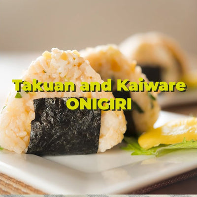Takuan and Kaiware Onigiri